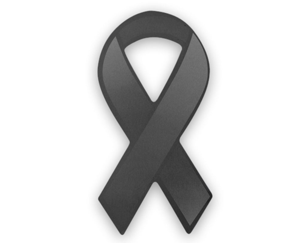 Large Gray Ribbon Magnets - Fundraising For A Cause