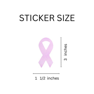 Large Lavender Ribbon Stickers (250 per Roll) - Fundraising For A Cause