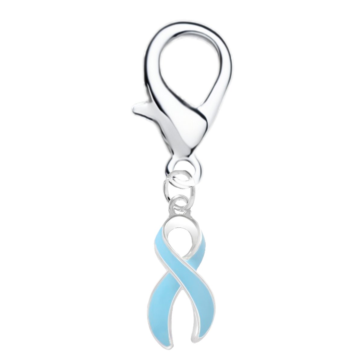 Large Light Blue Ribbon Hanging Charms - Fundraising For A Cause