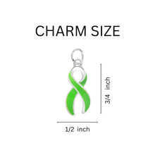 Load image into Gallery viewer, Large Lime Green Ribbon Hanging Charms - Fundraising For A Cause