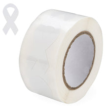 Load image into Gallery viewer, Large Lung Cancer Ribbon Stickers (per Roll) - Fundraising For A Cause
