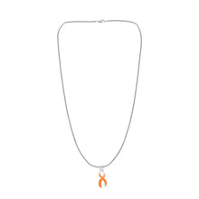 Load image into Gallery viewer, Large Orange Ribbon Necklaces - Fundraising For A Cause