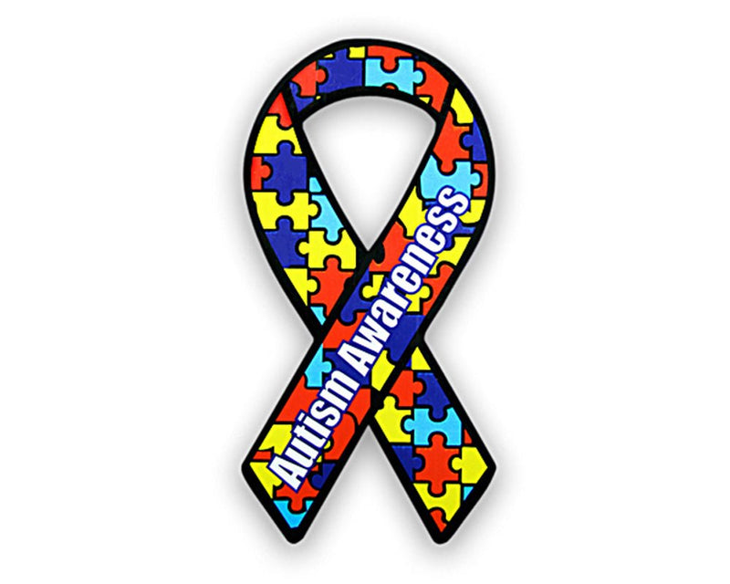 Large Paper Autism Ribbon Ribbons, Decorations (50 Ribbons) - Fundraising For A Cause