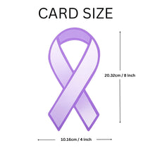 Load image into Gallery viewer, Large Paper Purple Ribbons (50 Ribbons) - Fundraising For A Cause