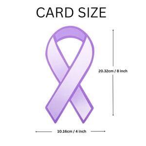 Large Paper Purple Ribbons (50 Ribbons) - Fundraising For A Cause