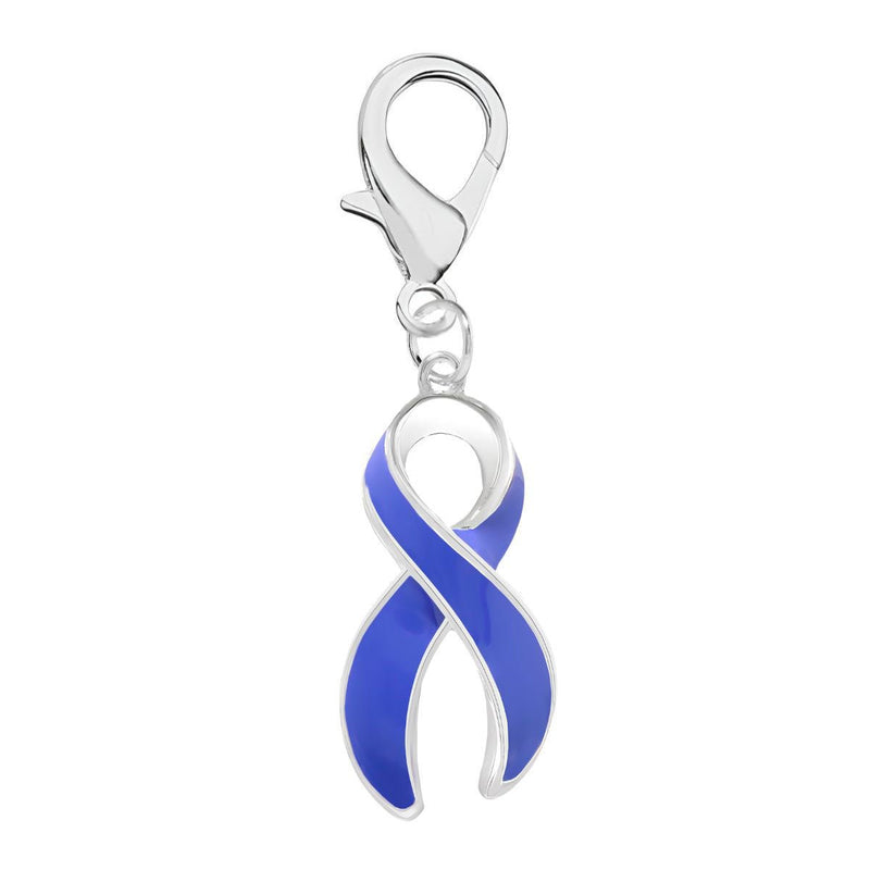 Large Periwinkle Ribbon Hanging Charms - Fundraising For A Cause