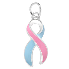 Load image into Gallery viewer, Large Pink &amp; Blue Ribbon Charms - Fundraising For A Cause