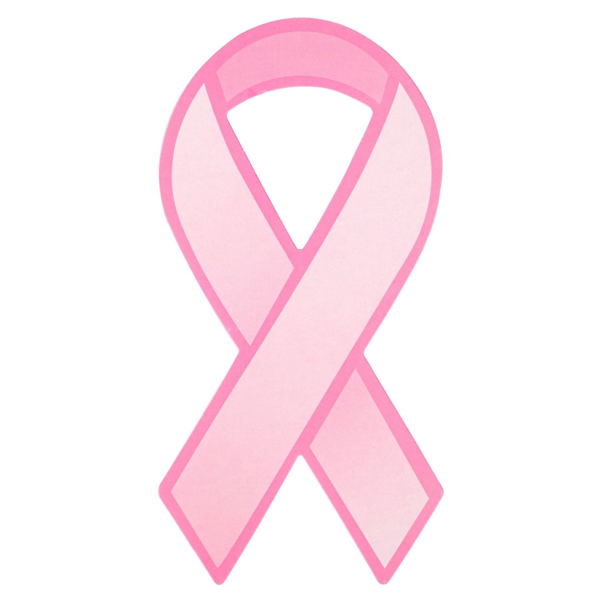 Large Breast Cancer Pink Ribbon Cutouts, Pink Donation Ribbons