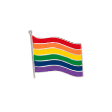 Load image into Gallery viewer, Large Rainbow Flag LGBTQ Pins - Fundraising For A Cause