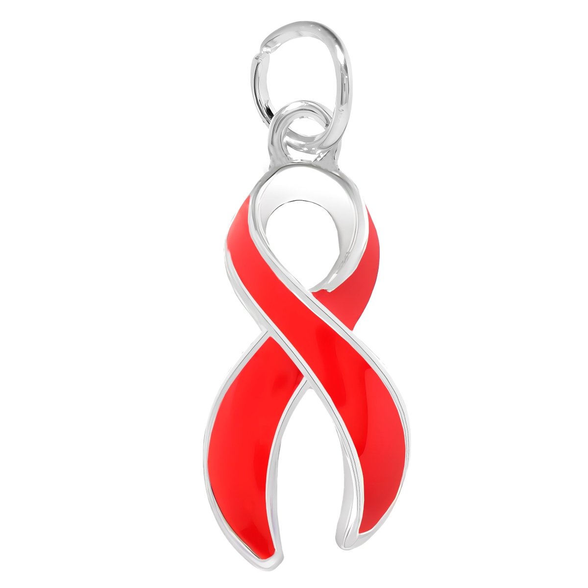 Large Red Ribbon Charms - Fundraising For A Cause