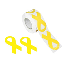 Load image into Gallery viewer, Large Yellow Ribbon Stickers (250 per Roll) - Fundraising For A Cause