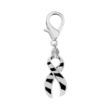 Load image into Gallery viewer, Large Zebra Print Ribbon Hanging Charms - Fundraising For A Cause