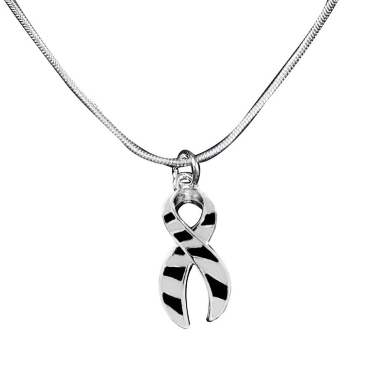 Large Zebra Print Ribbon Necklaces - Fundraising For A Cause