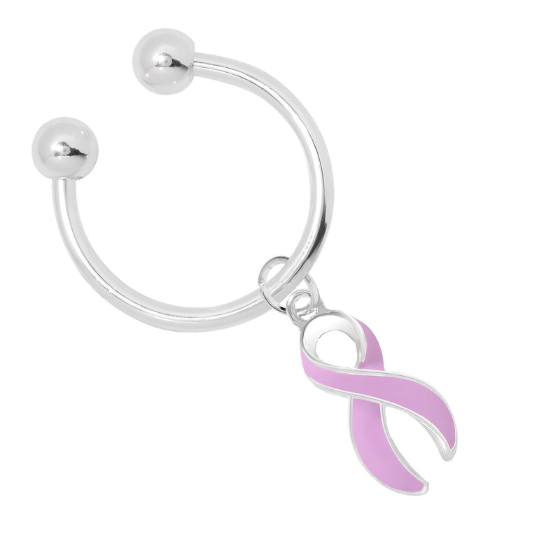 Lavender Ribbon Horseshoe Key Chains - Fundraising For A Cause