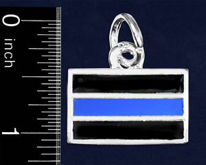 Law Enforcement Blue Line Beaded Charm Bracelets - Fundraising For A Cause