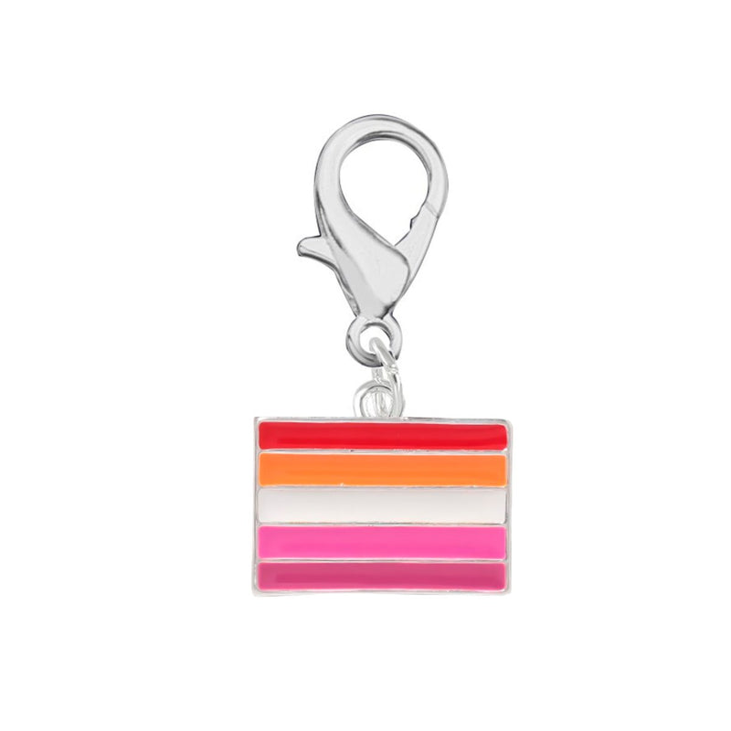 Lesbian Sunset Flag Hanging Charms - Fundraising For A Cause
