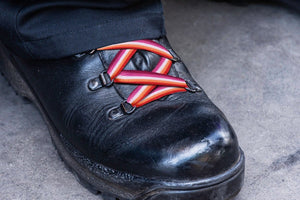 Lesbian Sunset Flag Shoelaces - Fundraising For A Cause