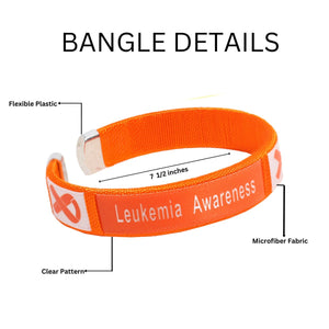 Leukemia Awareness Bangle Bracelets - Fundraising For A Cause