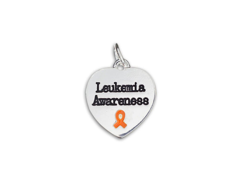 Leukemia Awareness Heart Charms - Fundraising For A Cause