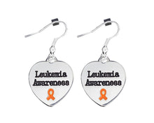 Load image into Gallery viewer, Leukemia Awareness Heart Earrings - Fundraising For A Cause