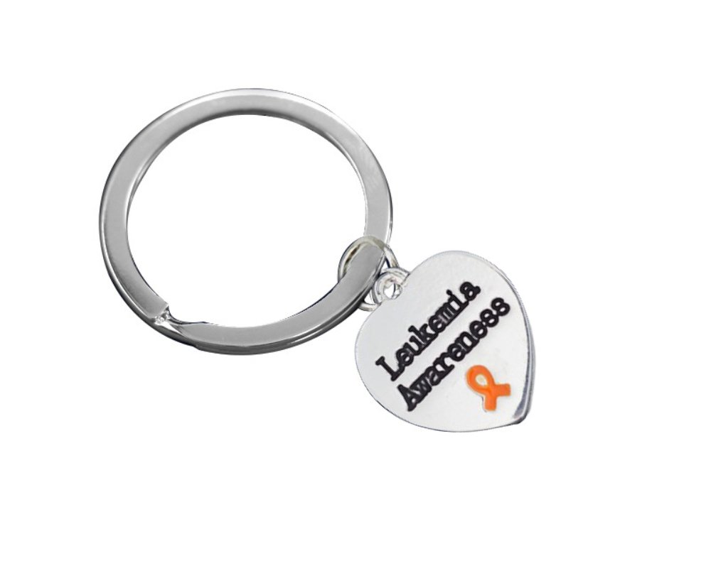 Leukemia Awareness Heart Split Style Key Chains - Fundraising For A Cause