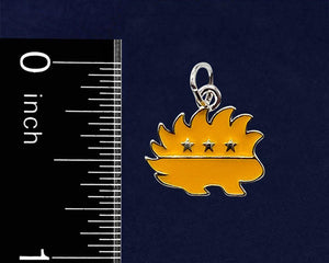 Libertarian Gold Porcupine Hanging Charms - Fundraising For A Cause