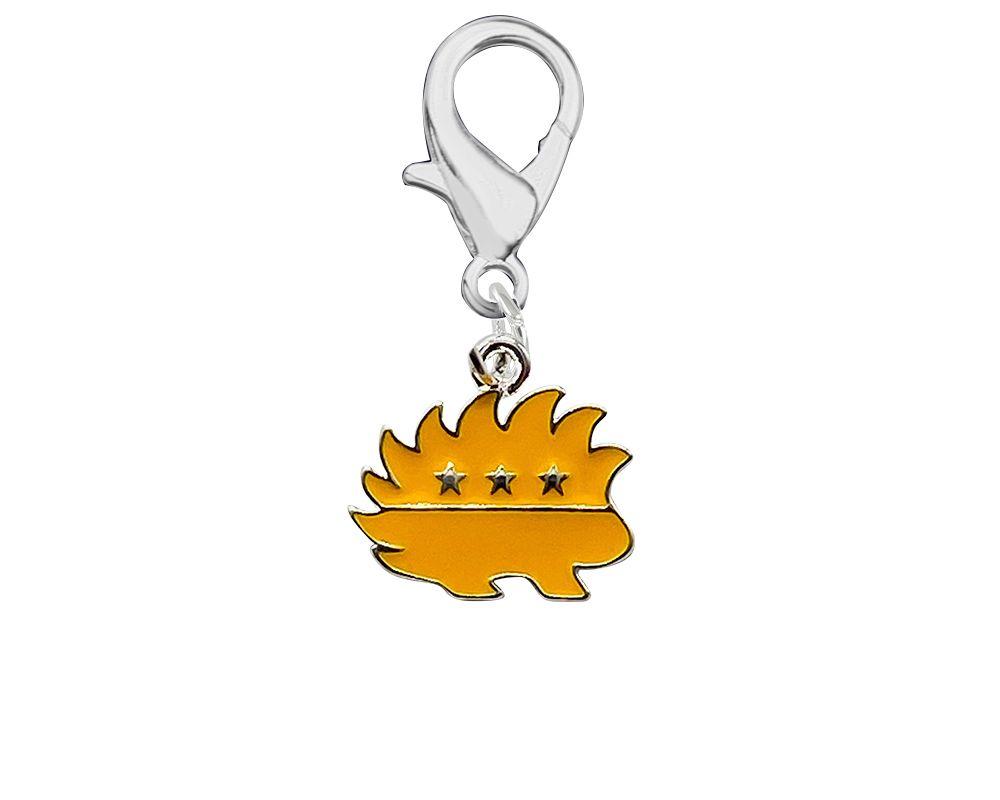 Libertarian Gold Porcupine Hanging Charms - Fundraising For A Cause