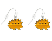 Load image into Gallery viewer, Libertarian Gold Porcupine Hanging Earrings - Fundraising For A Cause