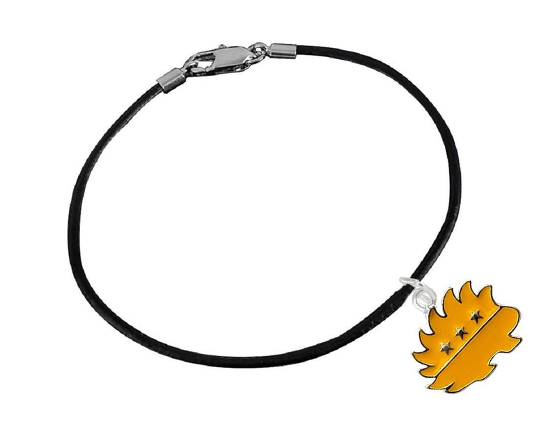 Libertarian Gold Porcupine Leather Cord Bracelets - Fundraising For A Cause