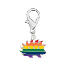 Load image into Gallery viewer, Libertarian Rainbow Porcupine Hanging Charms - Fundraising For A Cause