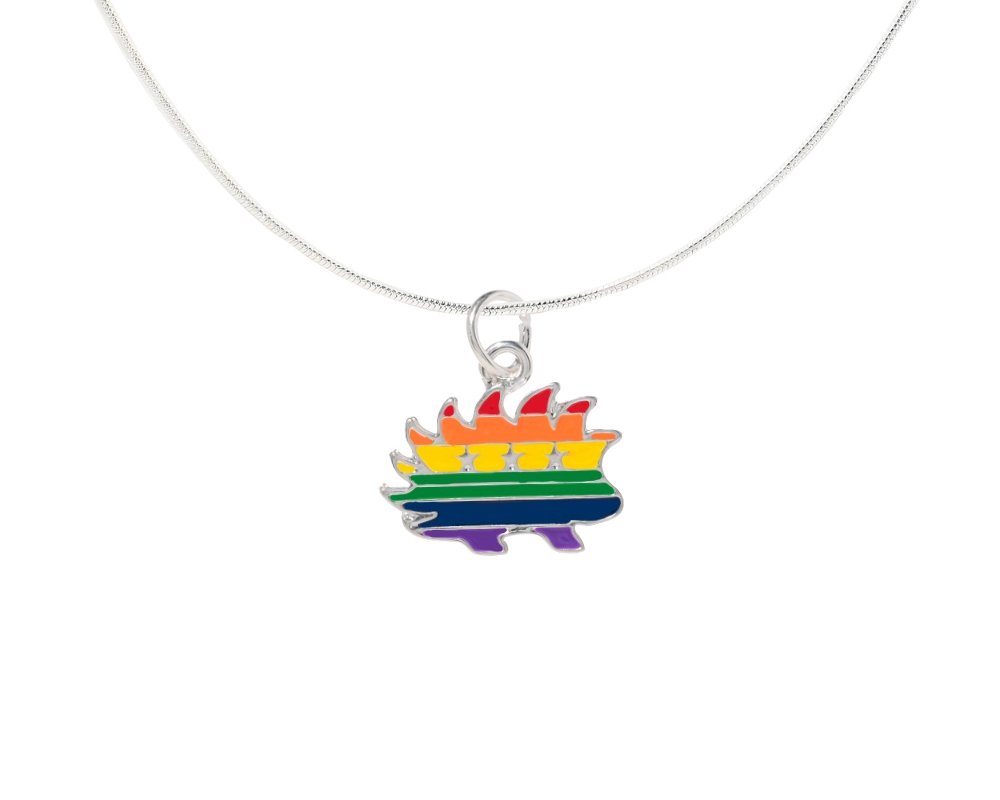 Libertarian Rainbow Porcupine Necklaces - Fundraising For A Cause