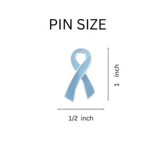 Load image into Gallery viewer, Light Blue Large Flat Ribbon Pins - Fundraising For A Cause