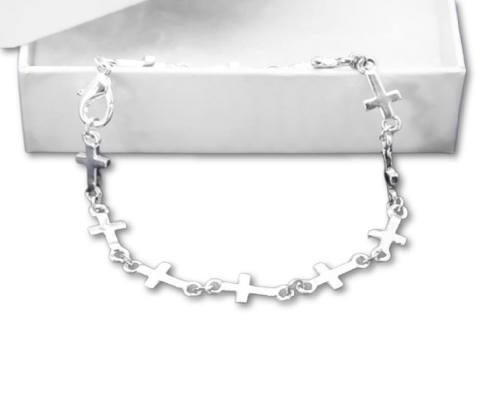 Linked Crosses Bracelet - Fundraising For A Cause
