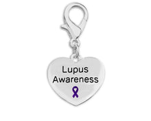 Load image into Gallery viewer, Lupus Awareness Heart Charm - Fundraising For A Cause