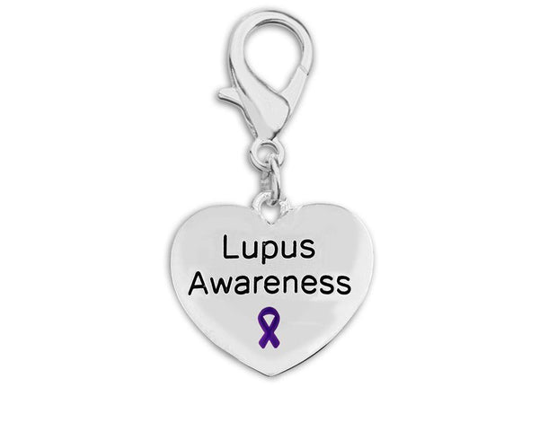 Lupus Awareness Heart Charm - Fundraising For A Cause
