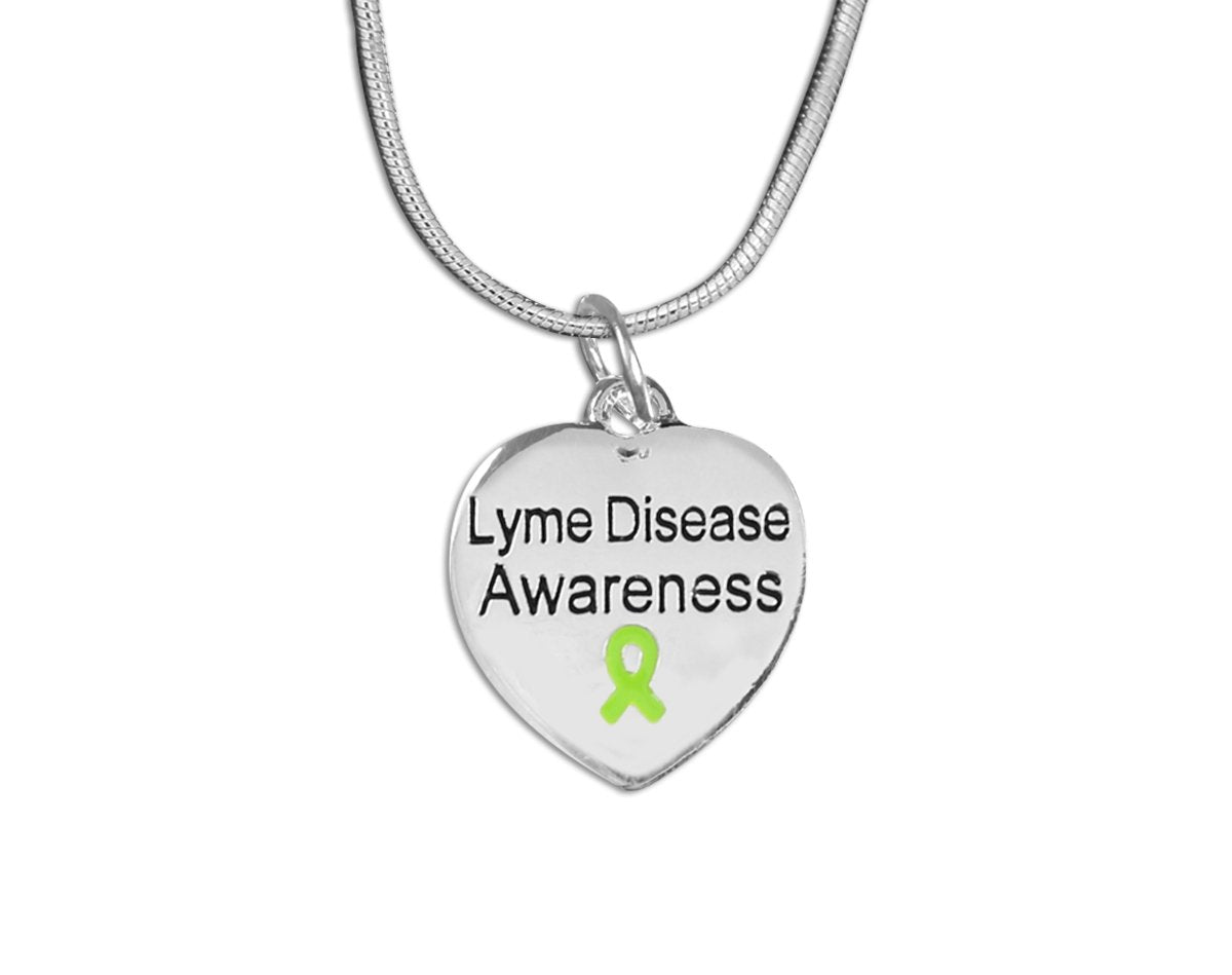 Lyme Disease Awareness Heart Necklaces - Fundraising For A Cause