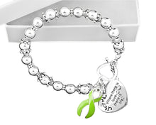 Load image into Gallery viewer, Lyme Disease Ribbon Charm Bracelets - Fundraising For A Cause