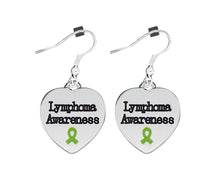Load image into Gallery viewer, Lymphoma Awareness Heart Earrings - Fundraising For A Cause