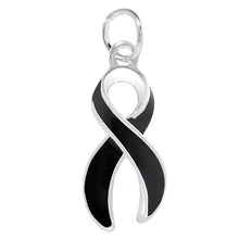 Load image into Gallery viewer, Melanoma Awareness Black Ribbon Charms - Fundraising For A Cause