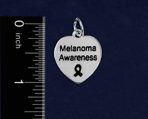 Melanoma Awareness Heart Key Chains - Fundraising For A Cause