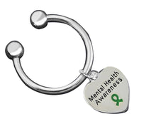 Load image into Gallery viewer, Mental Health Awareness Heart Key Chains - Fundraising For A Cause