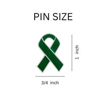Load image into Gallery viewer, Mental Health Green Ribbon Awareness Pins - Fundraising For A Cause