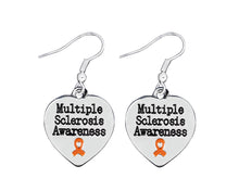 Load image into Gallery viewer, Multiple Sclerosis Awareness Heart Earrings - Fundraising For A Cause