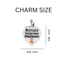 Load image into Gallery viewer, Multiple Sclerosis Awareness Heart Hanging Charms - Fundraising For A Cause