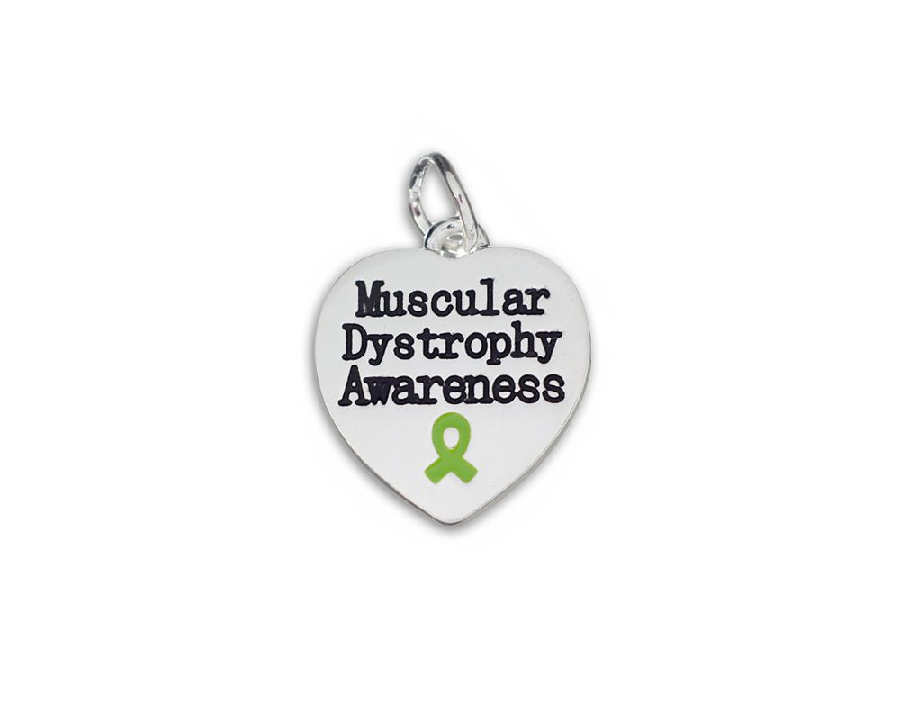 Muscular Dystrophy Awareness Heart Charms - Fundraising For A Cause