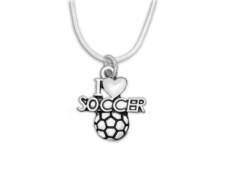 I Love Soccer Charm Necklaces - Fundraising For A Cause