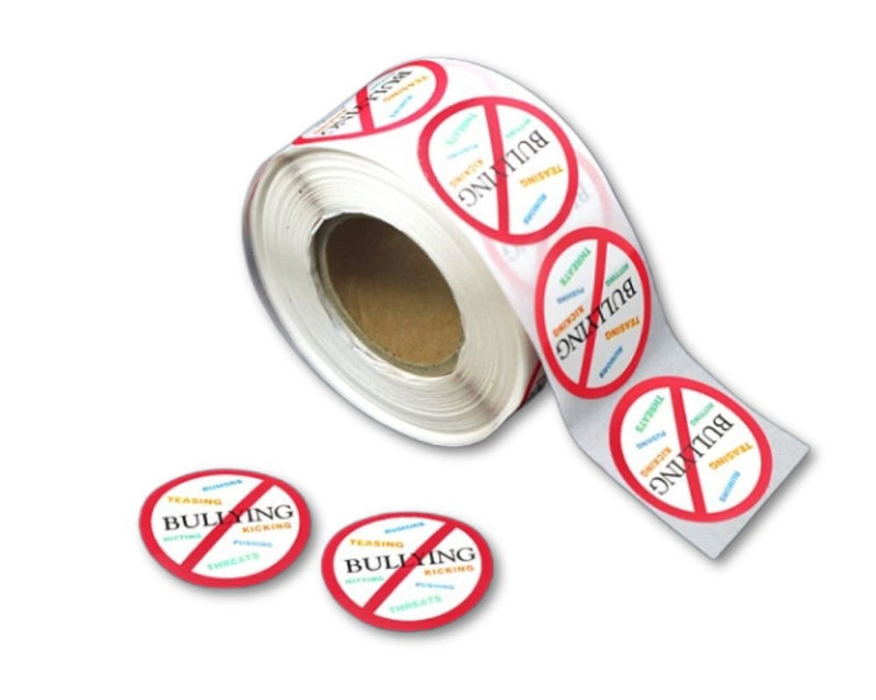 No Bullying Anti-Bullying Stickers (250 per Roll) - Fundraising For A Cause