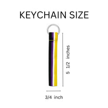 Load image into Gallery viewer, Nonbinary Flag Lanyard Style Keychains - Fundraising For A Cause