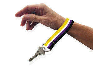 Nonbinary Flag Lanyard Style Keychains - Fundraising For A Cause