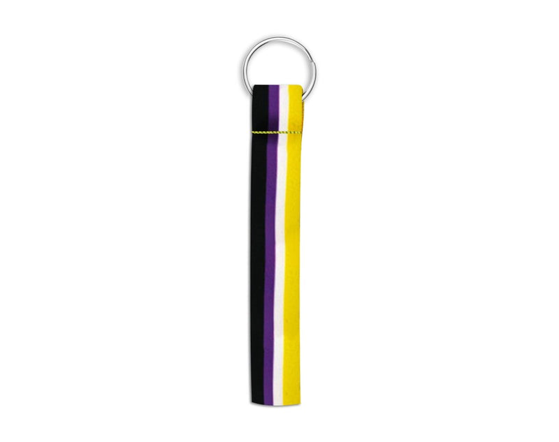 Nonbinary Flag Lanyard Style Keychains - Fundraising For A Cause